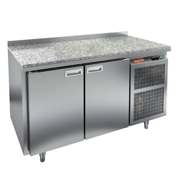 Холодильный стол HICOLD SN 11/TN, гранит, бок, 2 двери (-2...+10°С)